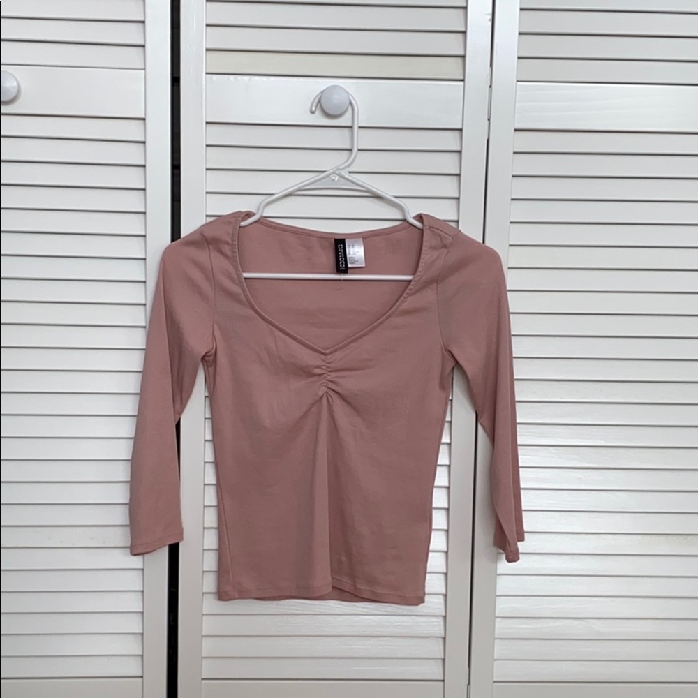 Off-Pink H&M Women's T-Shirt